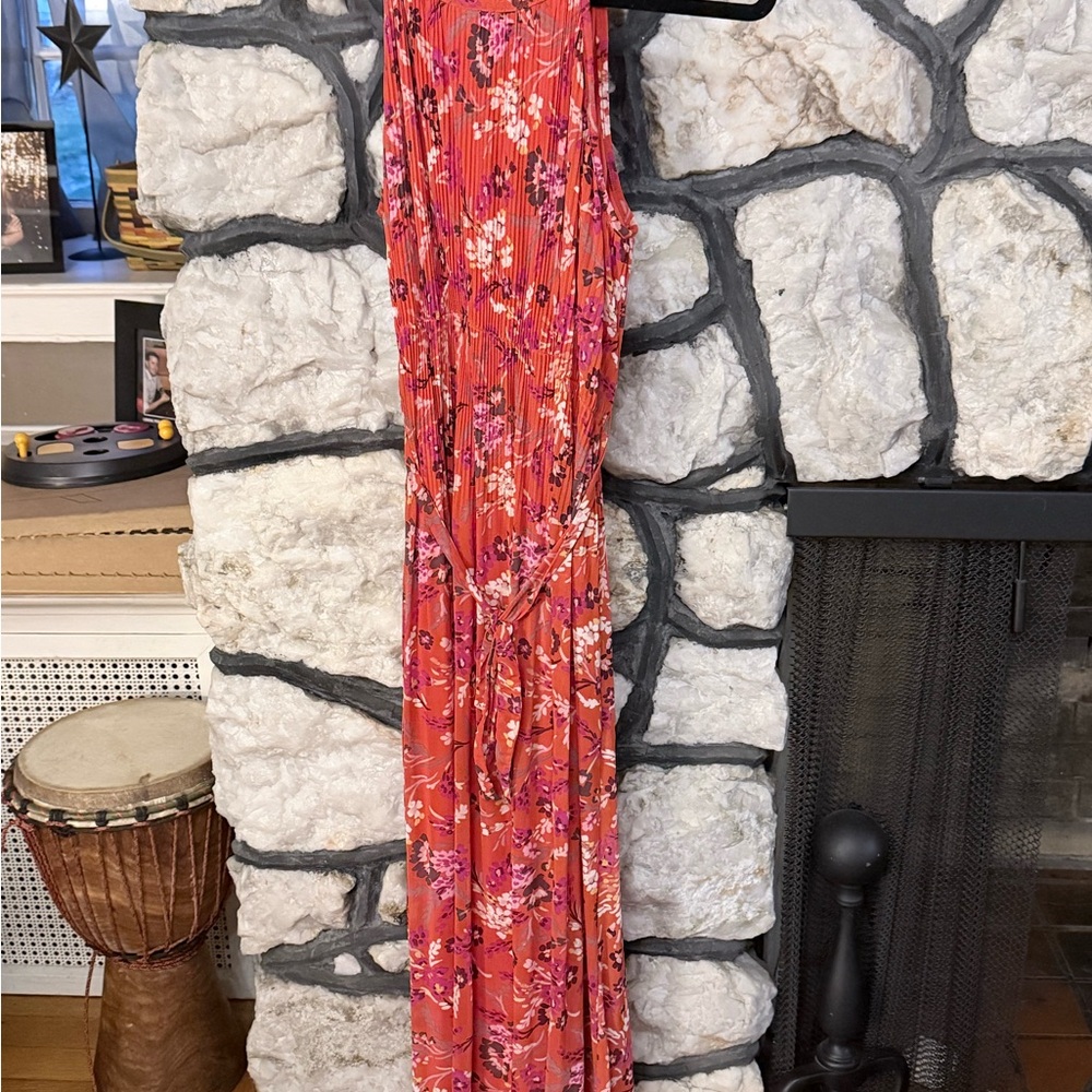 Floral Maxi Dress in Red by Les Serein MP